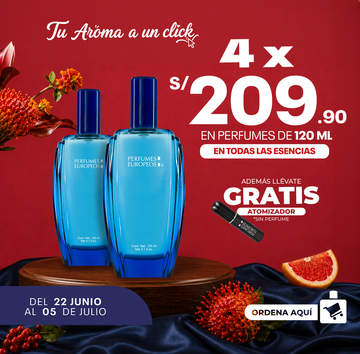 4x120 ml - Carlos + Atomizador de regalo (Sin perfume)