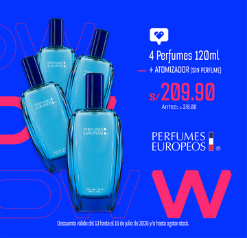 4x120 ml - Carlos + Atomizador de regalo (Sin perfume)