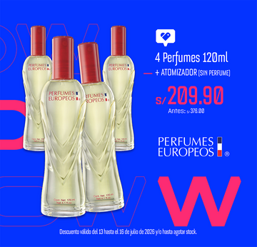 4x120 ml - Imelda + Atomizador de regalo (Sin perfume)